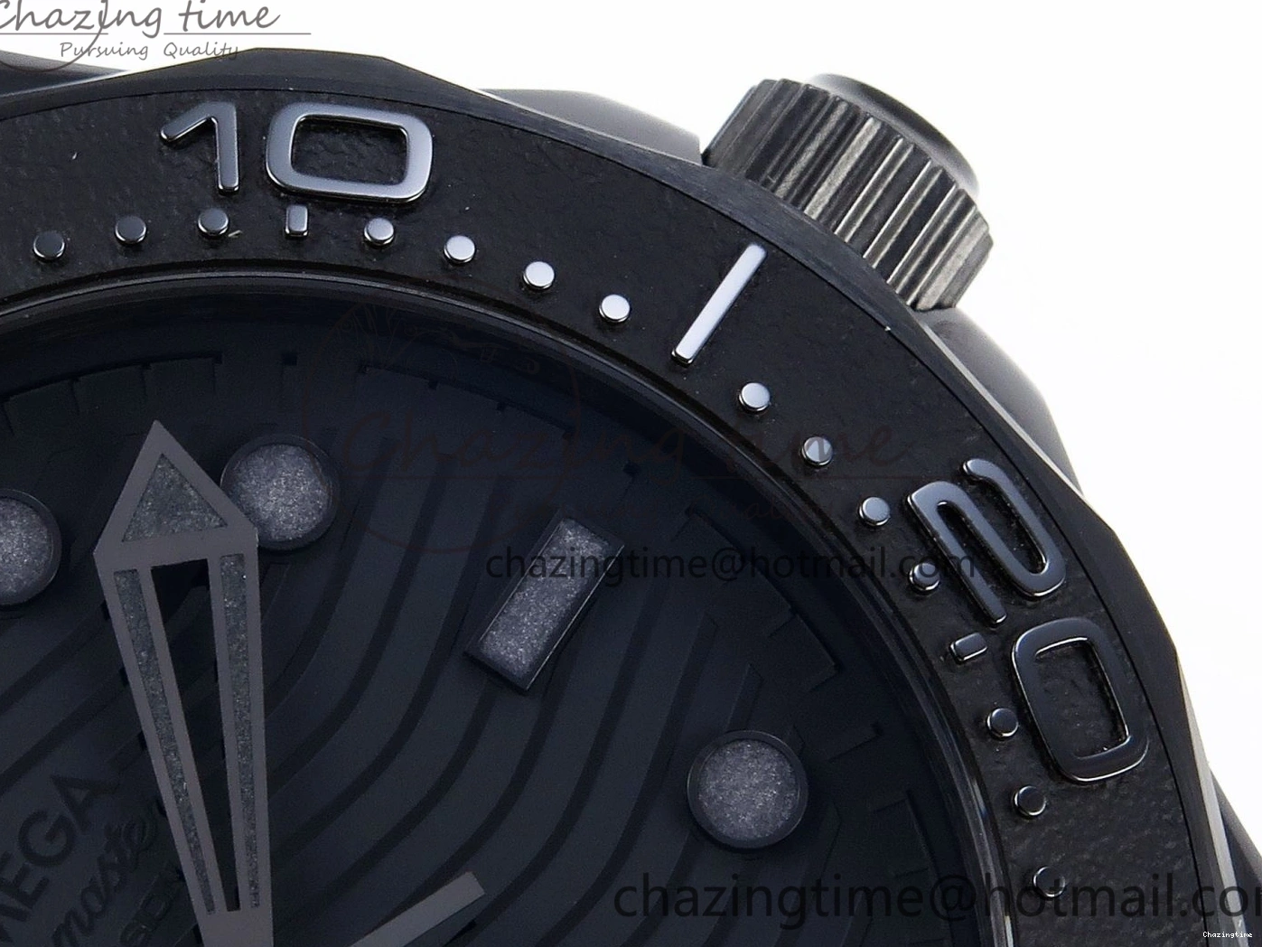 0316 SEAMASTER 300M 43.5MM BLACK CERAMIC VSF 1:1 BEST EDITION BLACK DIAL ON BLACK RUBBER STRAP A FashionForward 7766